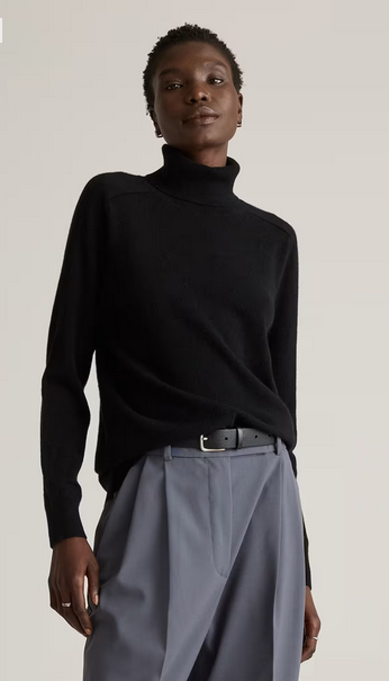 Mongolian Cashmere Turtleneck Sweater Size M